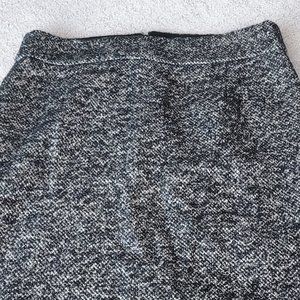 J.crew black and silver pencil skirt